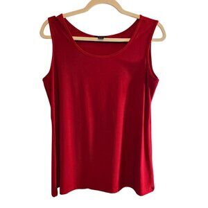 IMAN RED SLEEVELESS TANK TOP SIZE LARGE